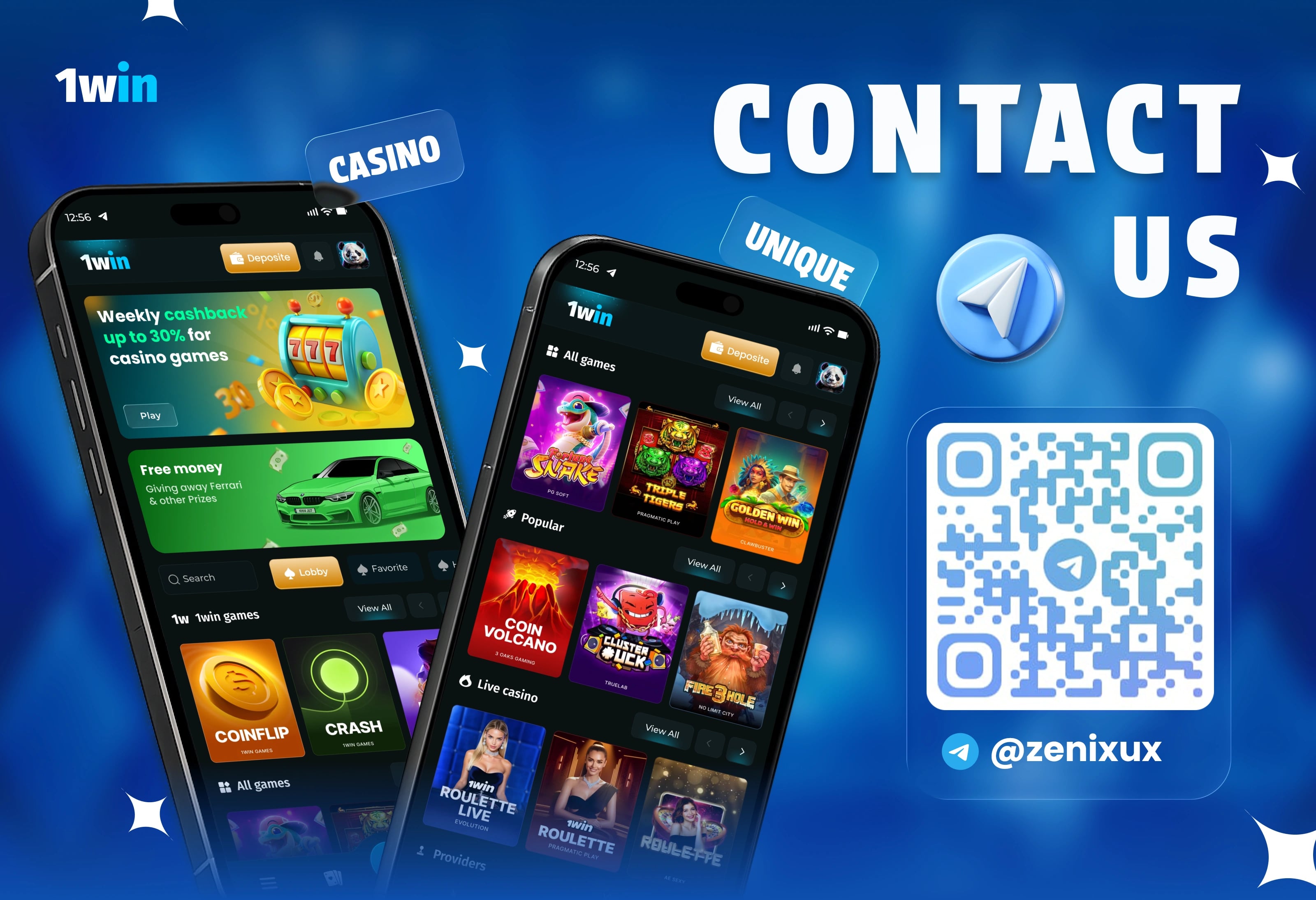 1win — Casino Gambling Interface — UI/UX design screen 4