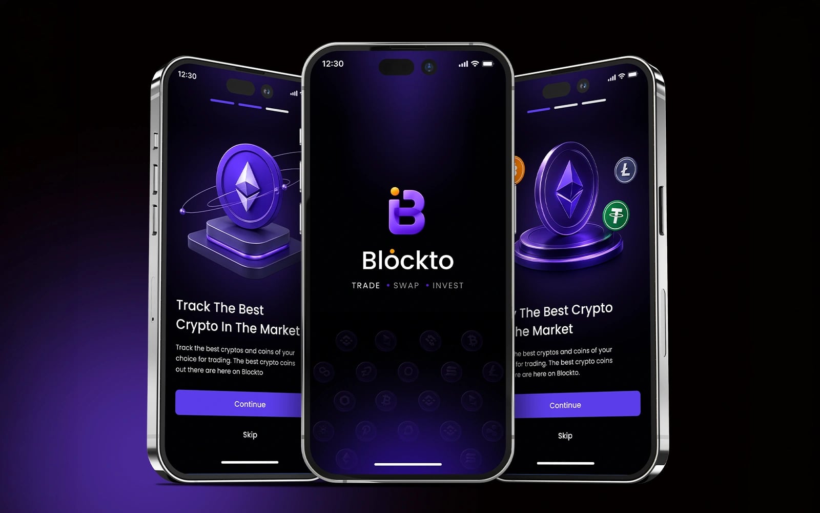 Blockto — Blockchain Platform — UI/UX Design by Zenix UX