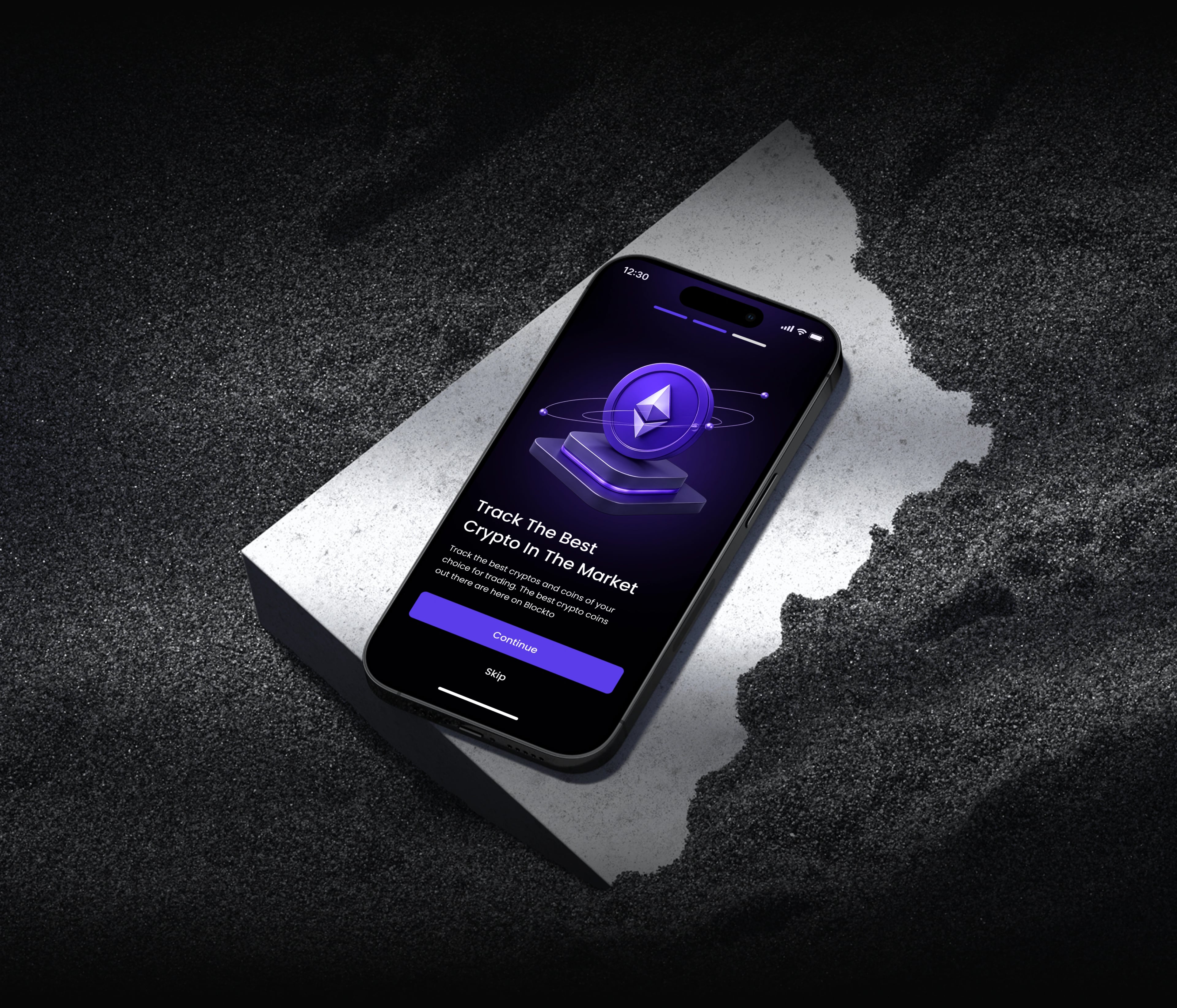 Blockto — Blockchain Platform — UI/UX design screen 9