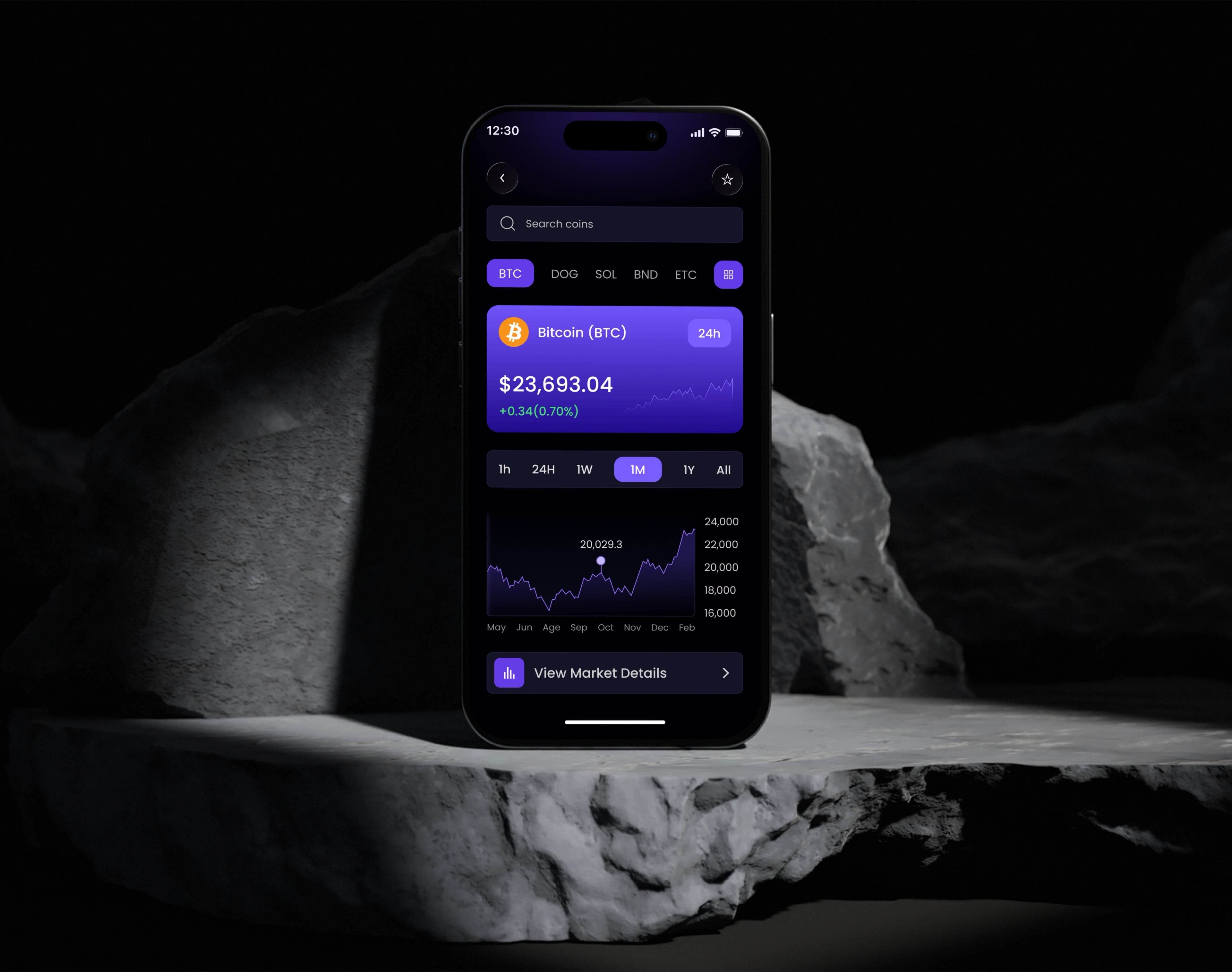 Blockto — Blockchain Platform — UI/UX design screen 11