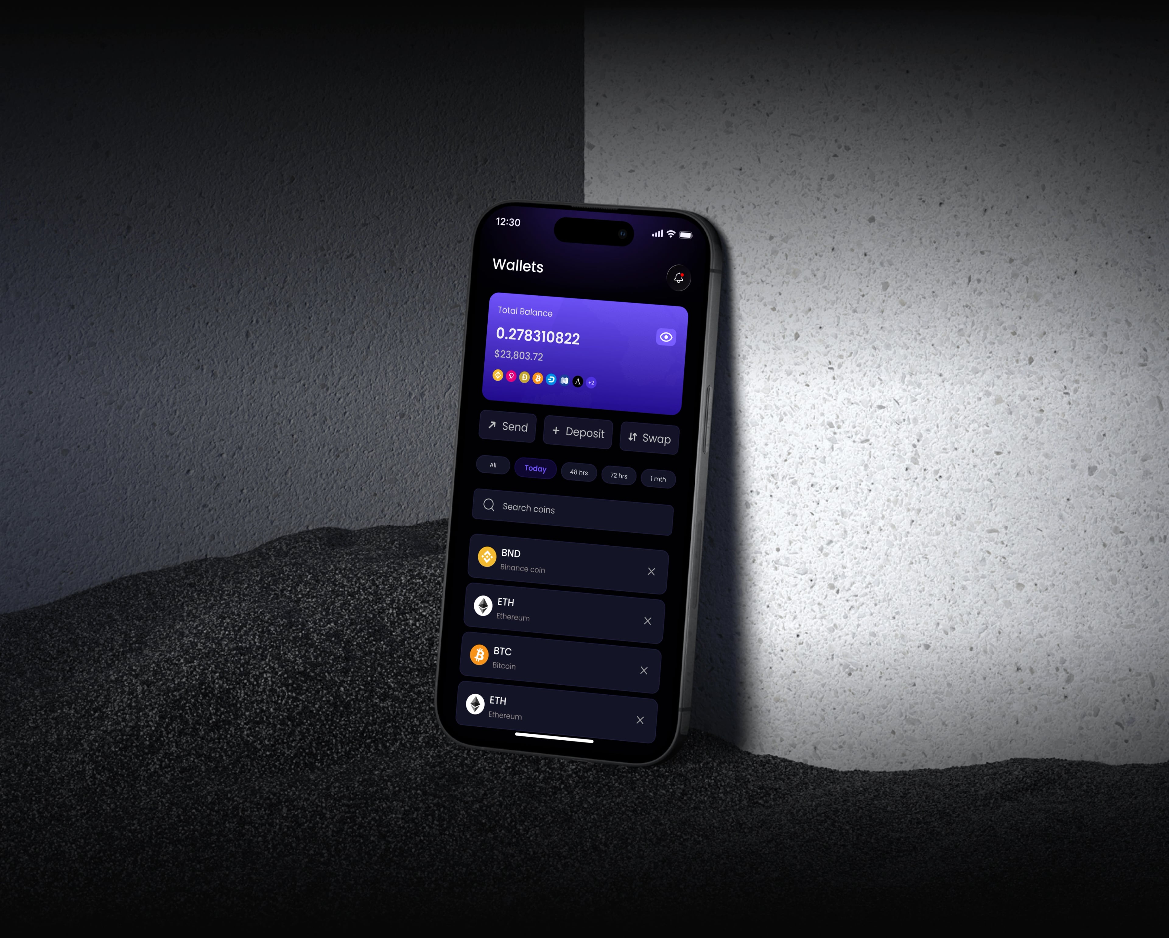 Blockto — Blockchain Platform — UI/UX design screen 13