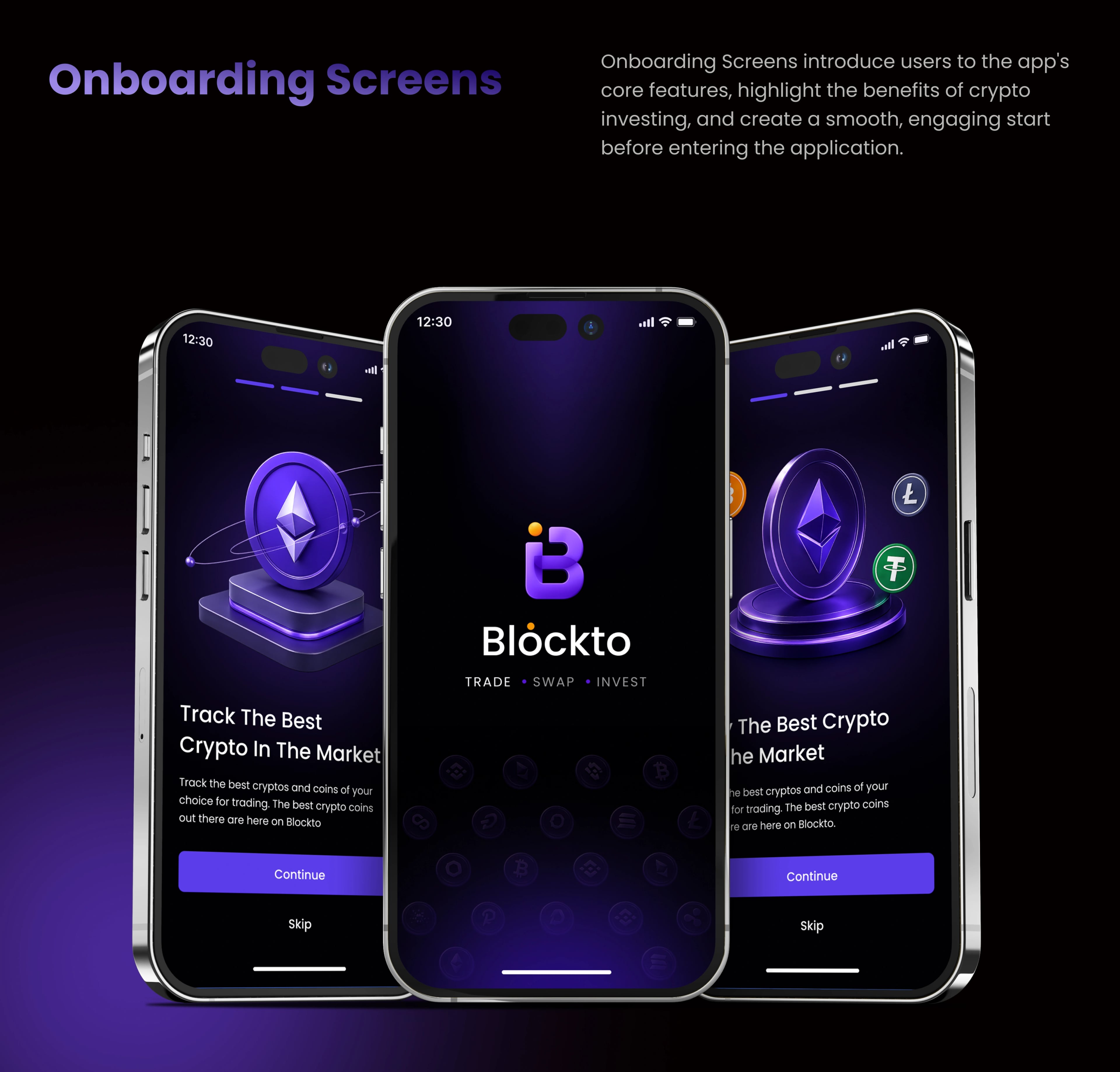 Blockto — Blockchain Platform — UI/UX design screen 20