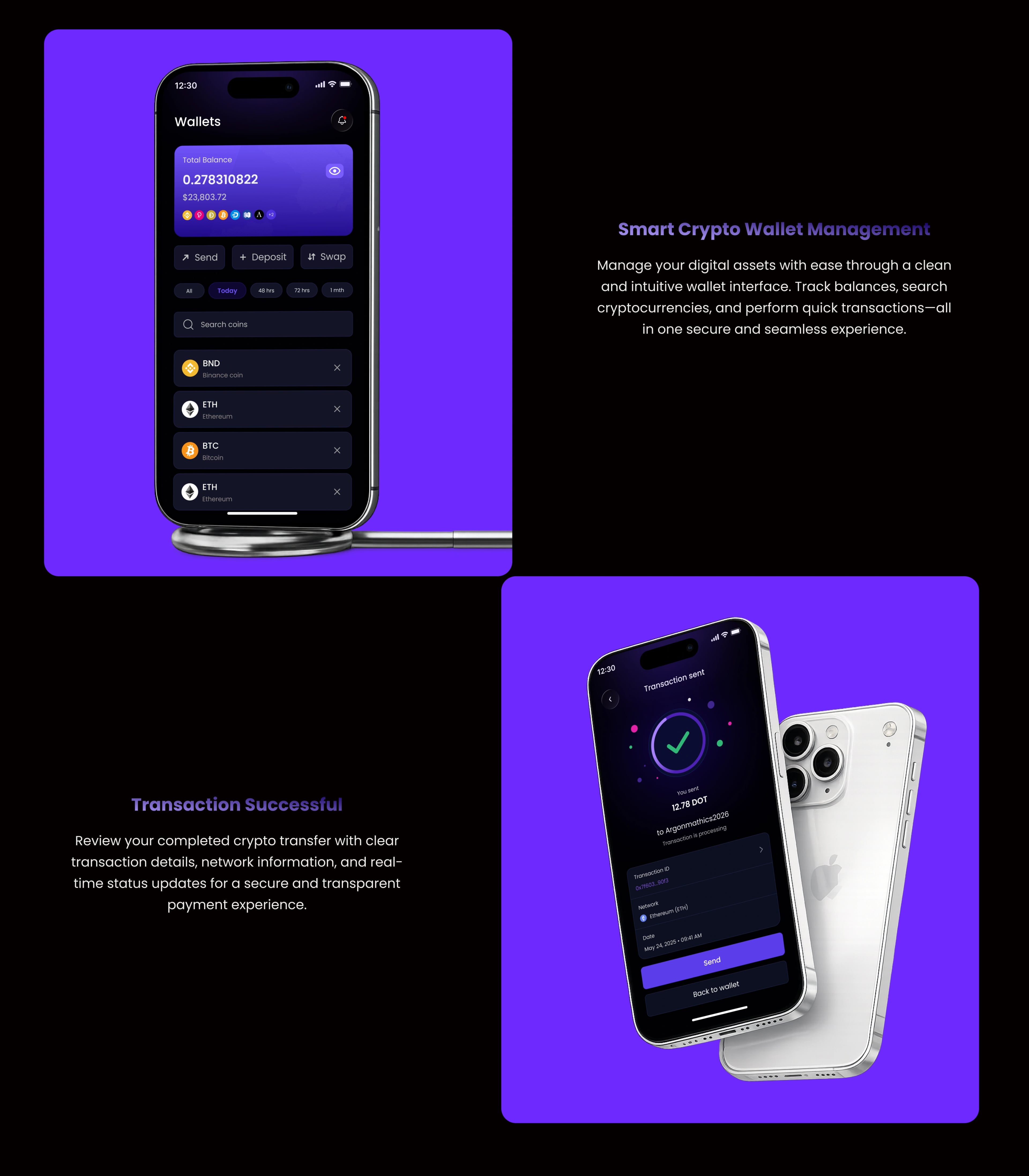 Blockto — Blockchain Platform — UI/UX design screen 27