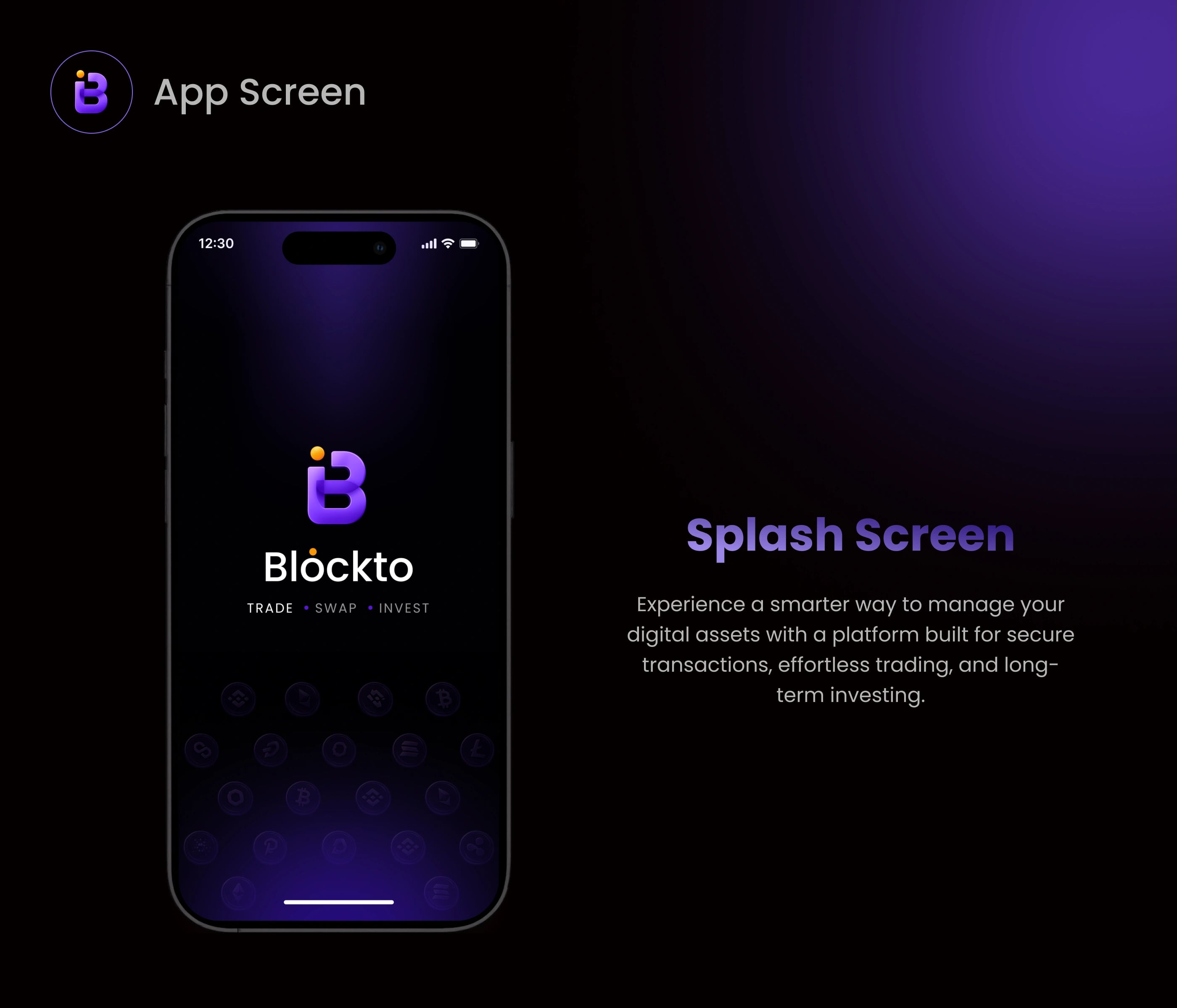 Blockto — Blockchain Platform — UI/UX design screen 28