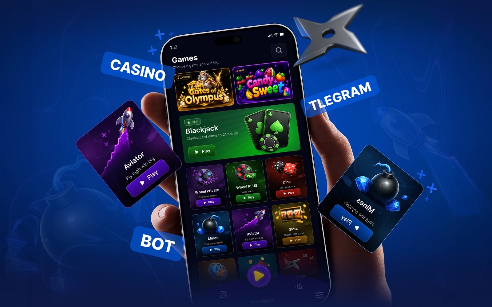 Casino Telegram Bot — Mobile UI/UX — next case study