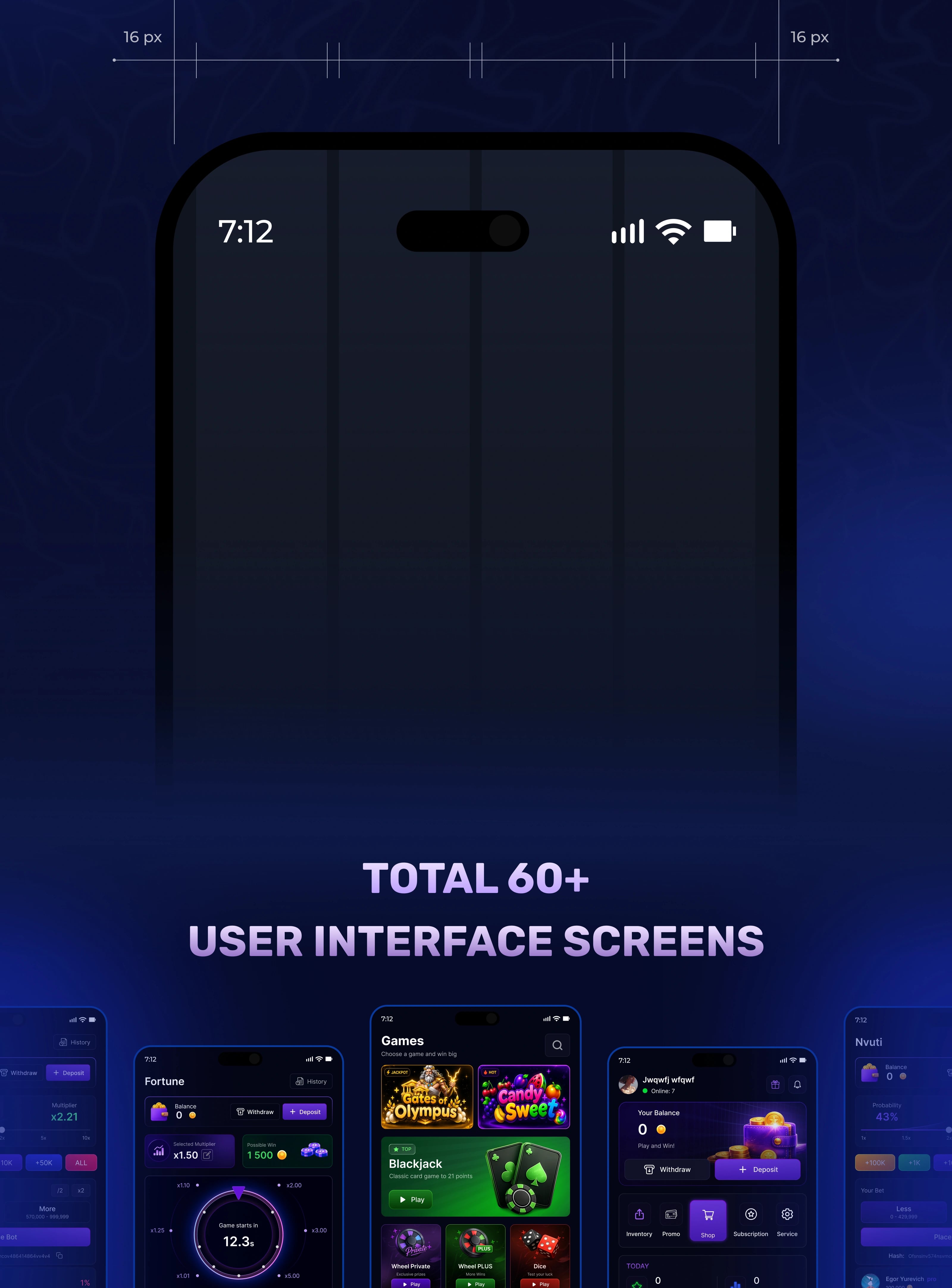 Casino Telegram Bot — Mobile UI/UX — UI/UX design screen 4