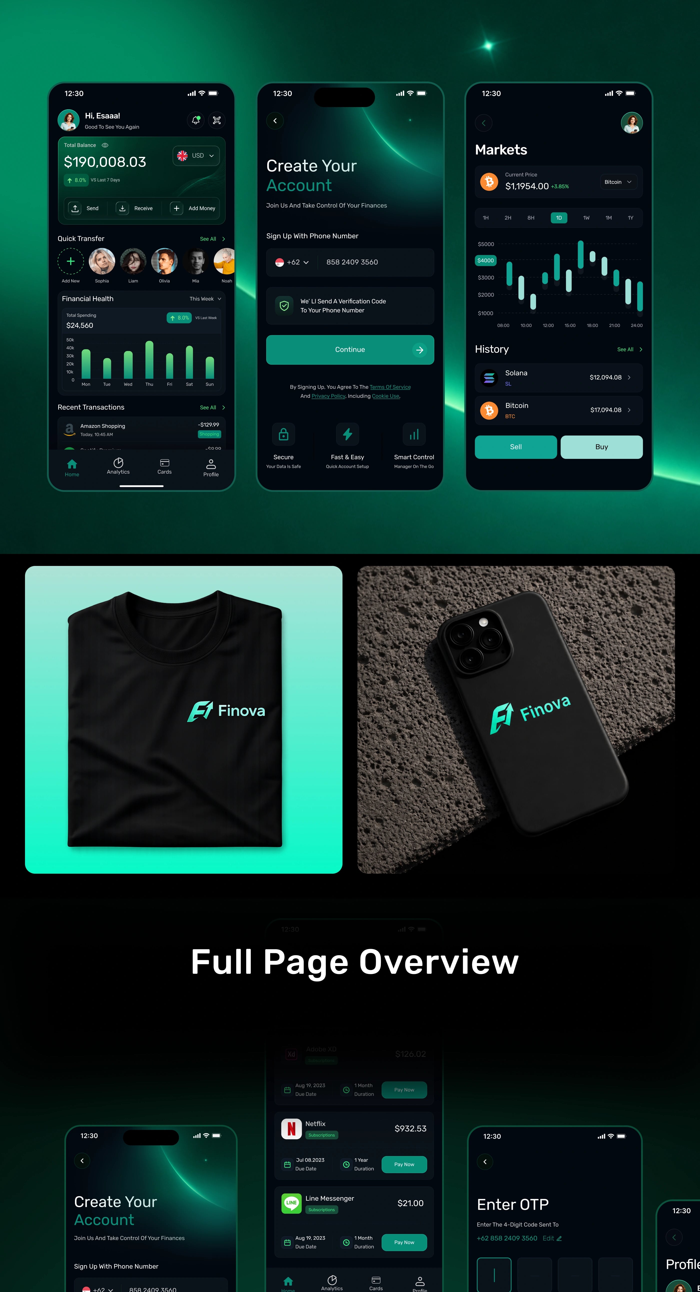 Finova — Financial Services Platform — UI/UX design screen 7