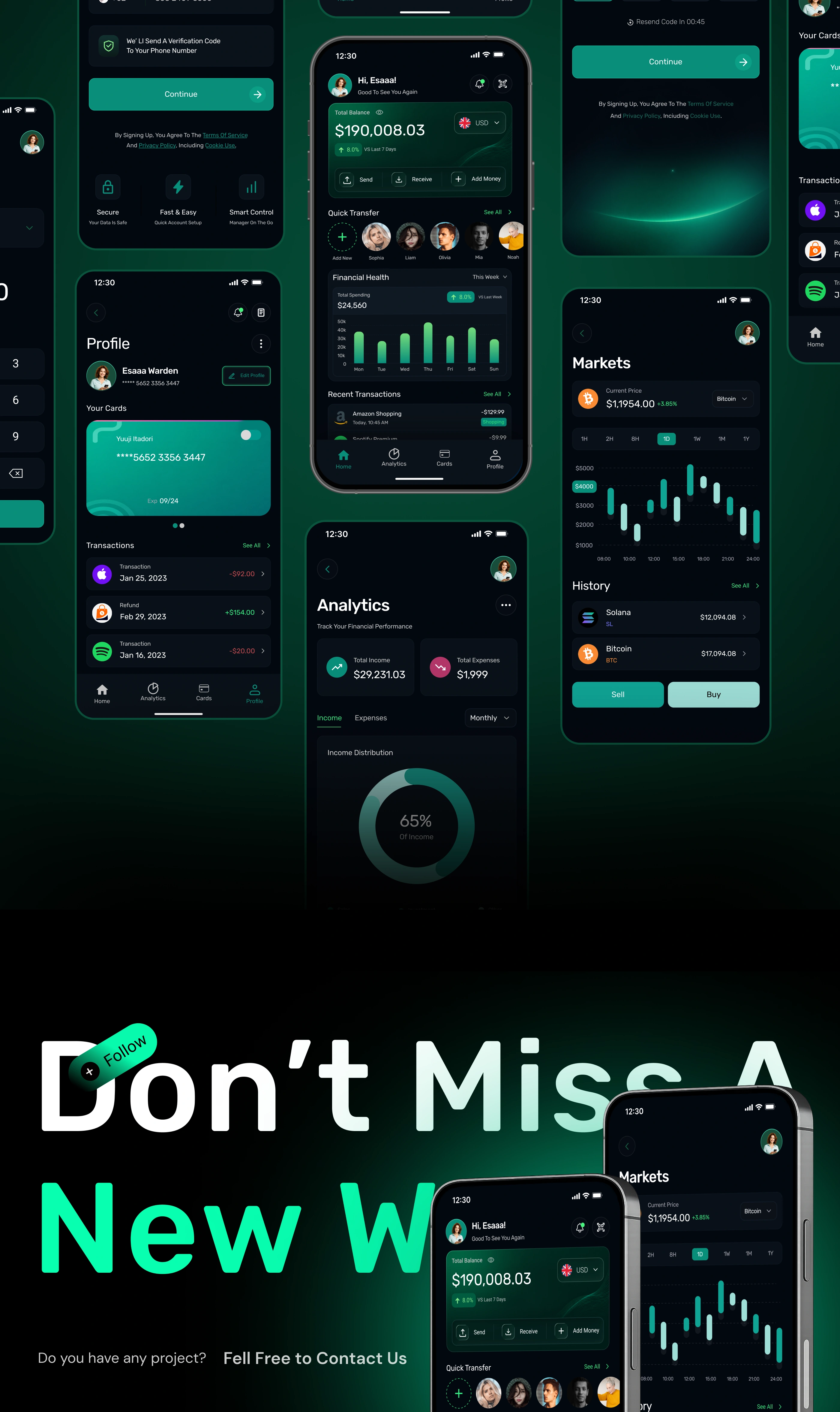 Finova — Financial Services Platform — UI/UX design screen 8