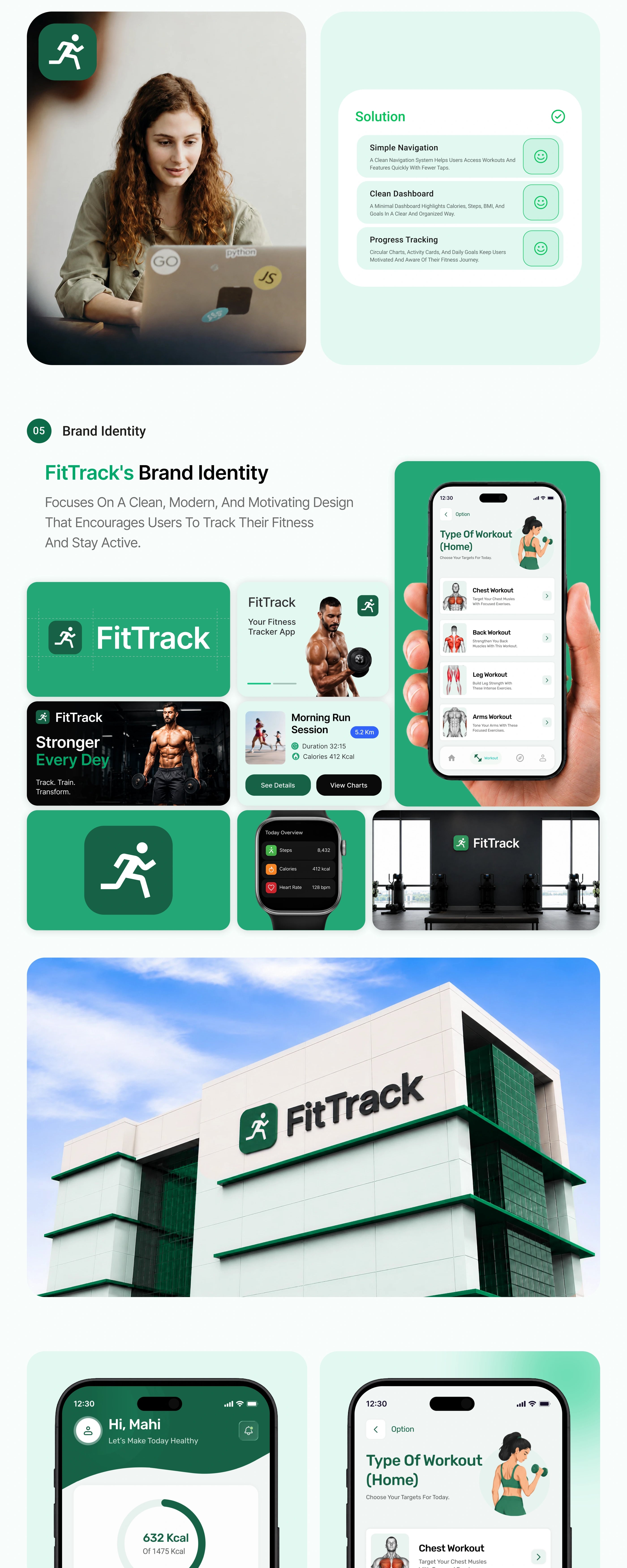 FitTrack — Fitness & Wellness App — UI/UX design screen 4