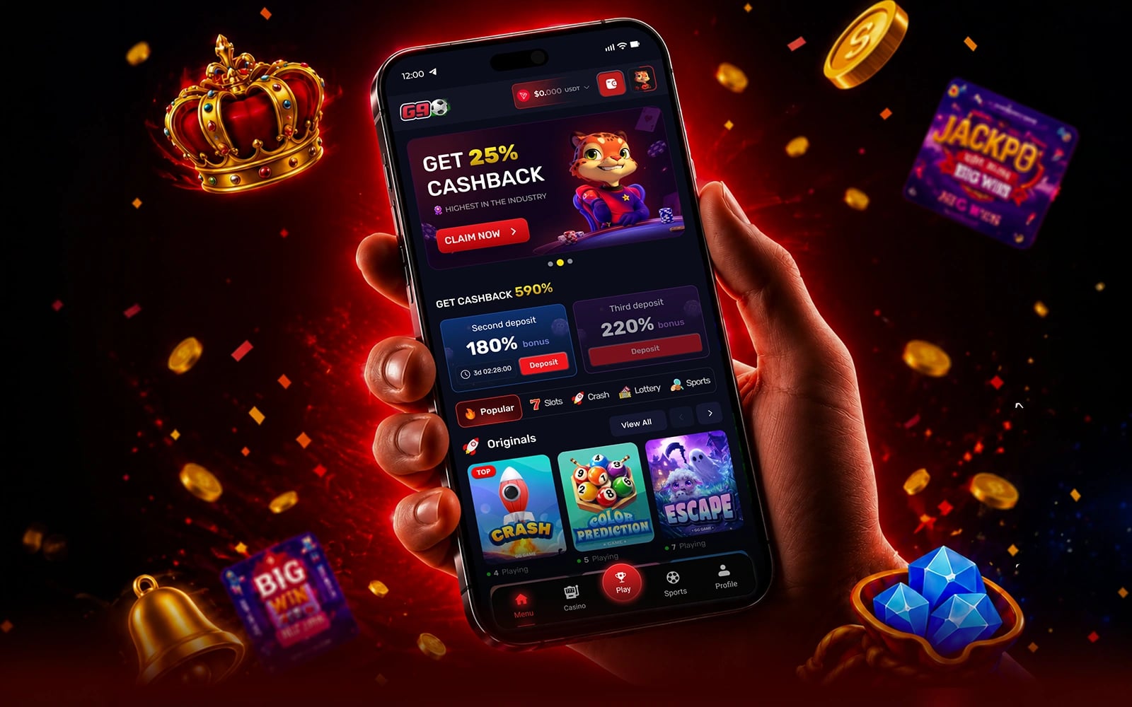 G9 Casino — Telegram Bot UI/UX — UI/UX Design by Zenix UX