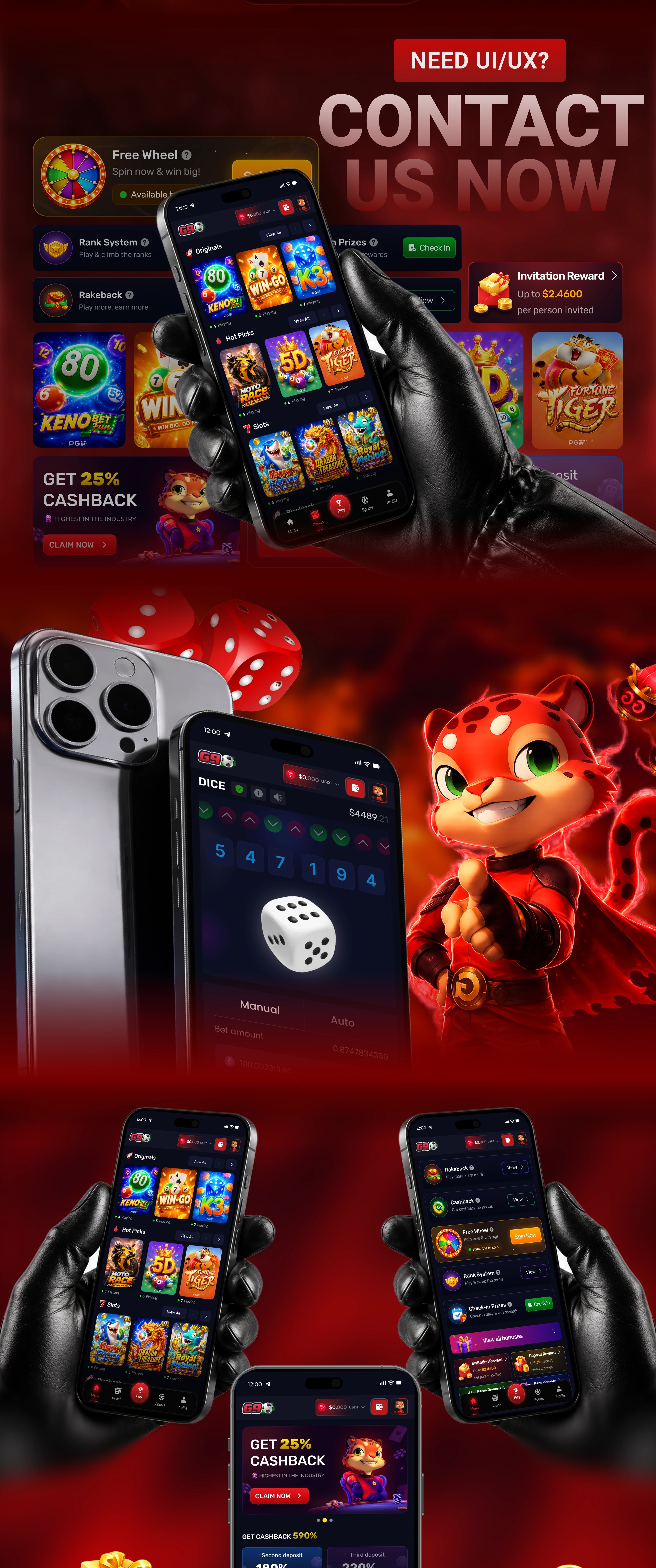 G9 Casino — Telegram Bot UI/UX — UI/UX design screen 3