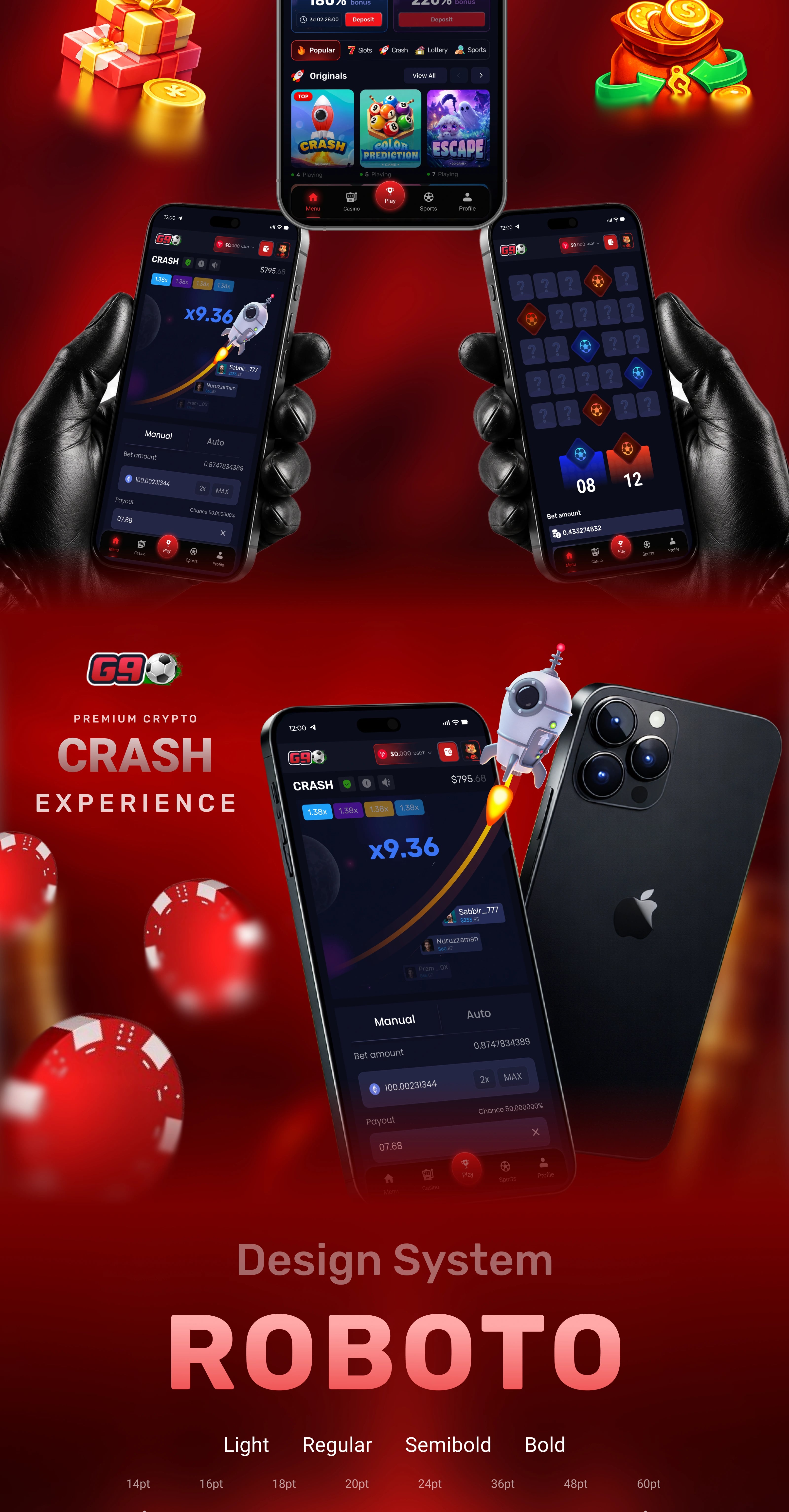 G9 Casino — Telegram Bot UI/UX — UI/UX design screen 4