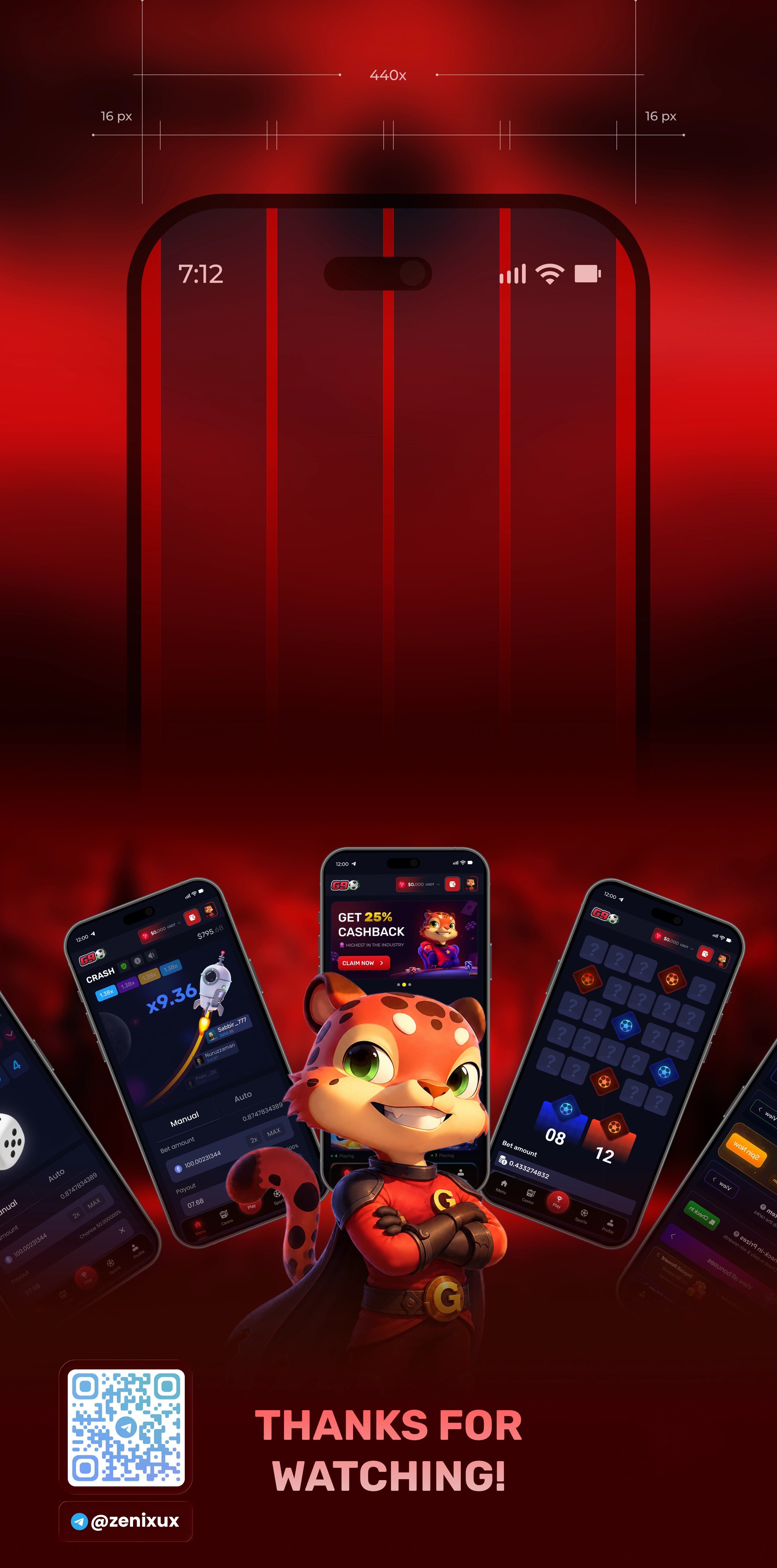 G9 Casino — Telegram Bot UI/UX — UI/UX design screen 5