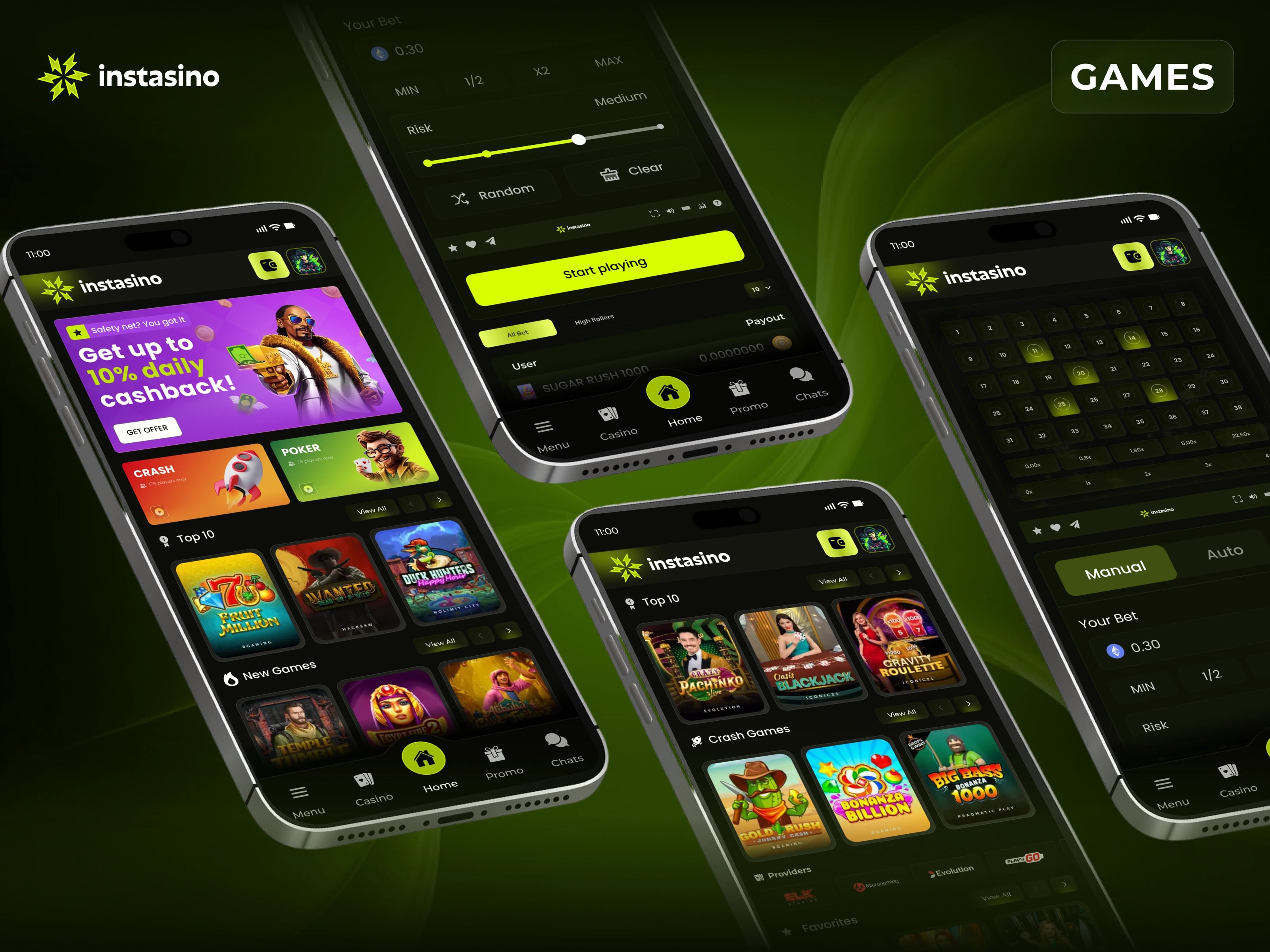 Instasino — Premium Online Casino — UI/UX design screen 4