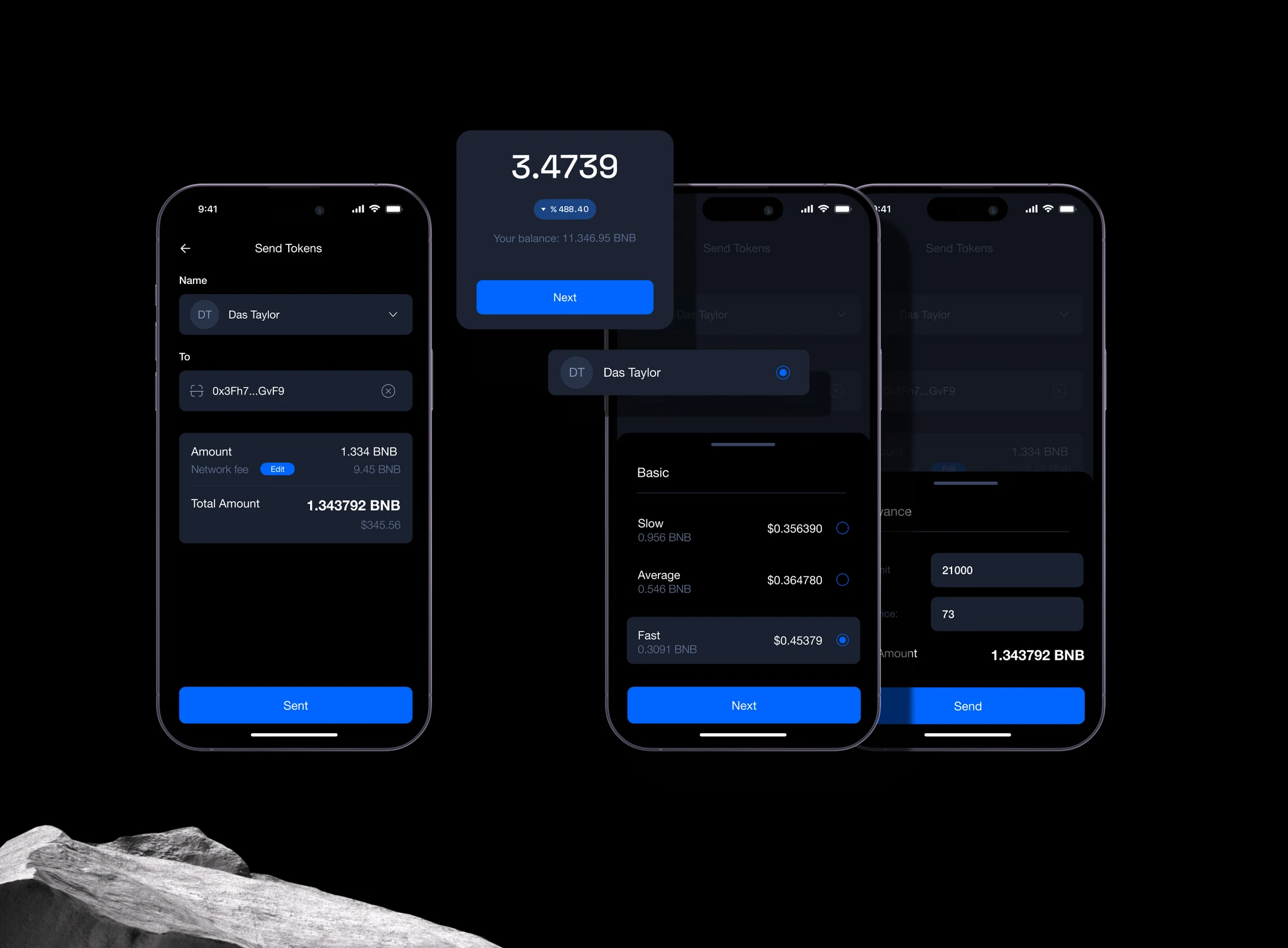 Node Crypto Wallet — UI design screenshot 2