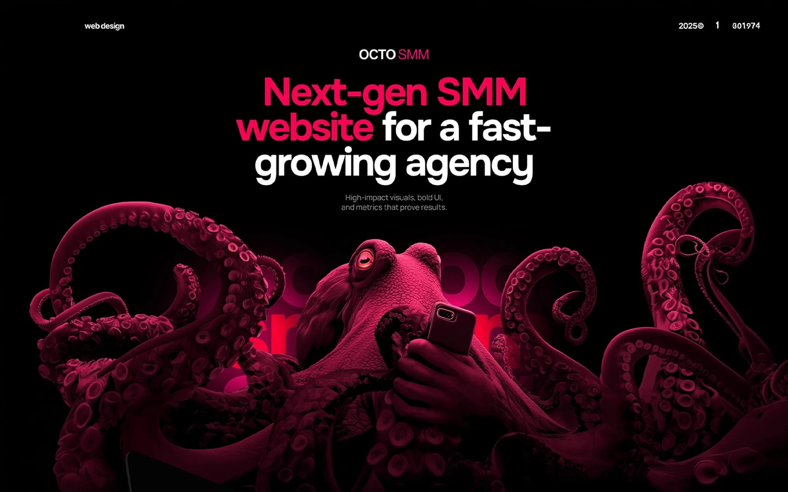 Octo SMM — Social Media Marketing Platform — UI/UX Design by Zenix UX