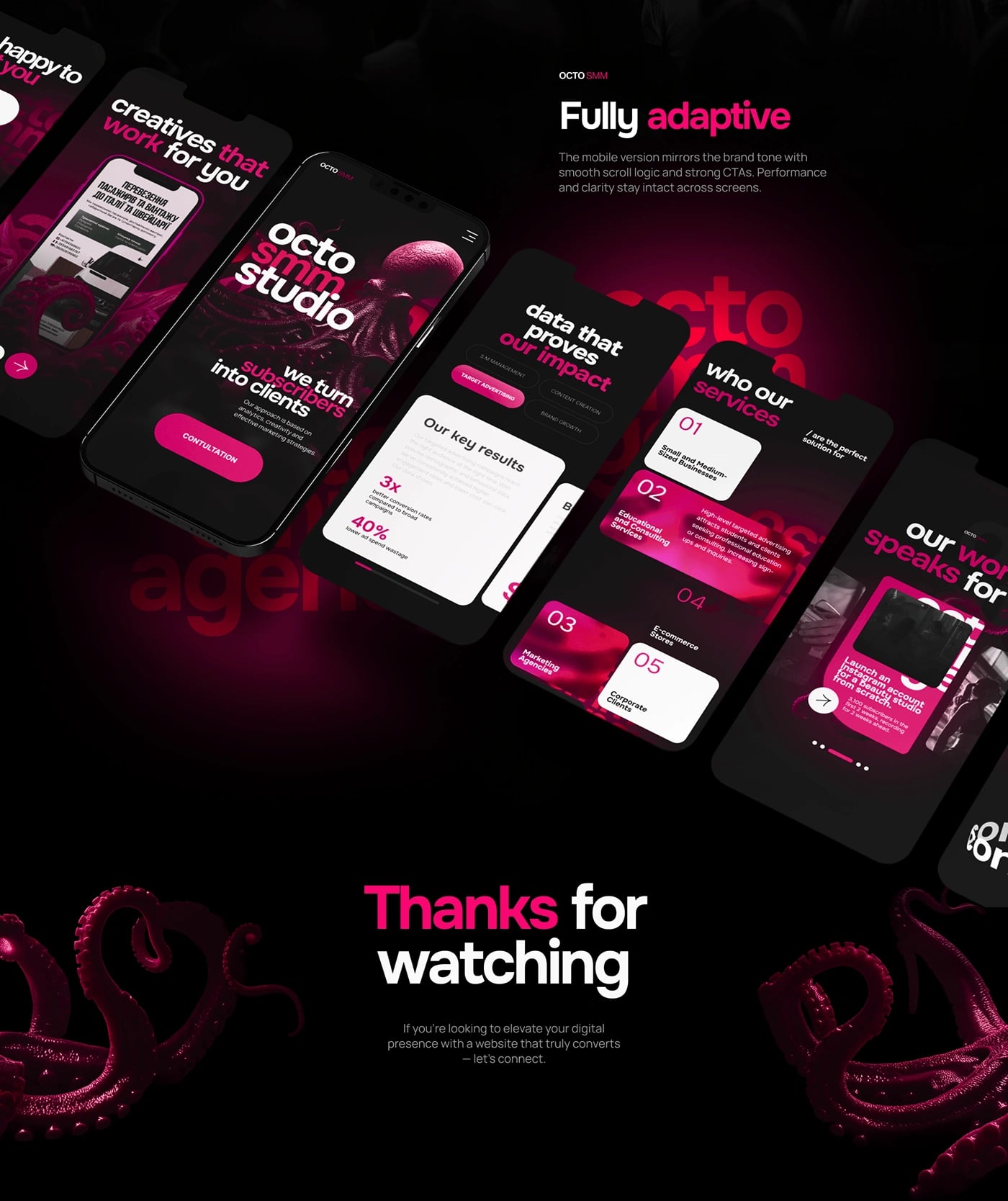 Octo SMM — Social Media Marketing Platform — UI/UX design screen 8