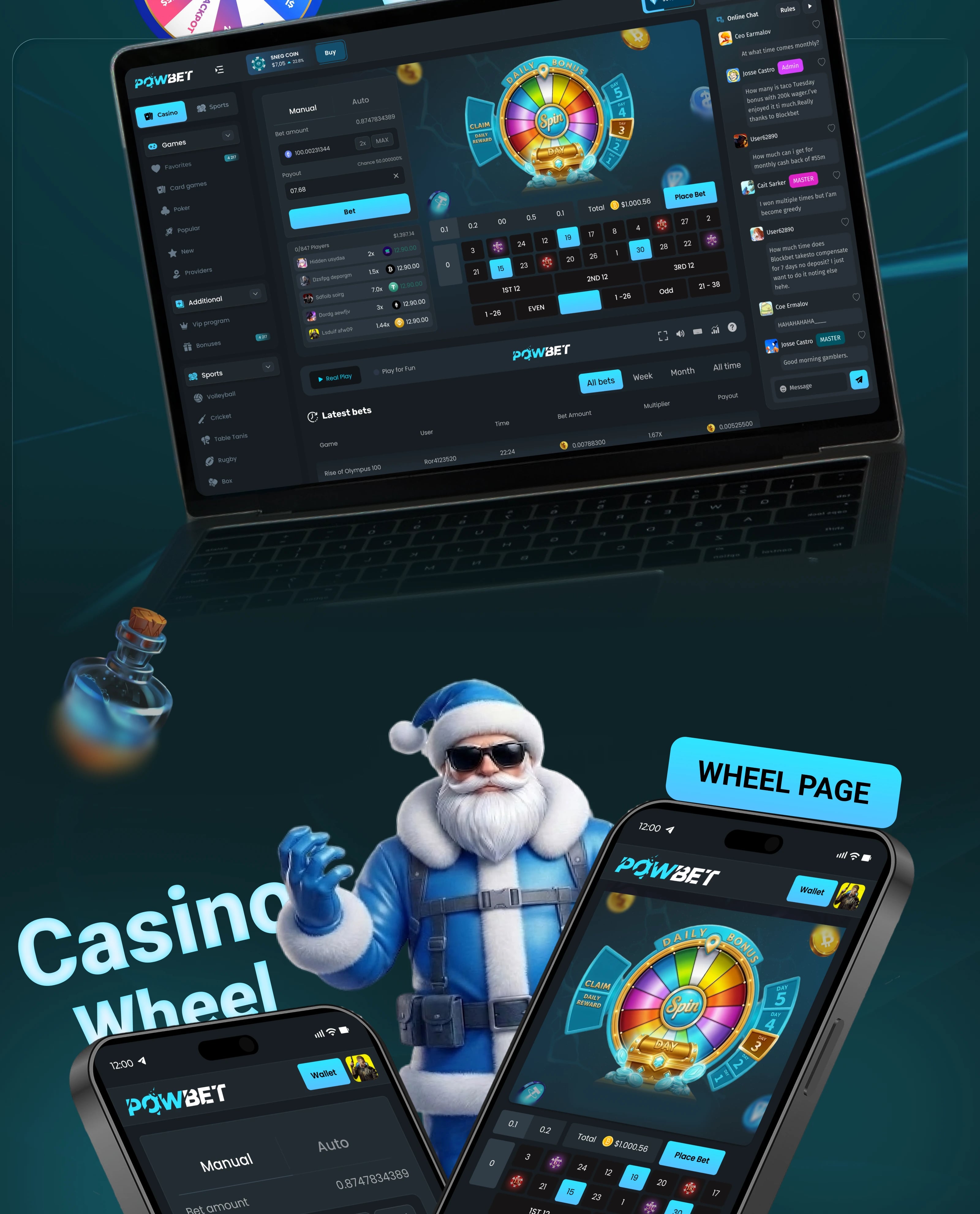 POWBET — Casino Gambling Website — UI/UX design screen 4