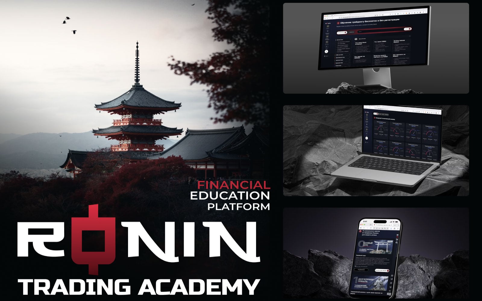 Ronin Project — Trading Academy — Web Development by Zenix UX