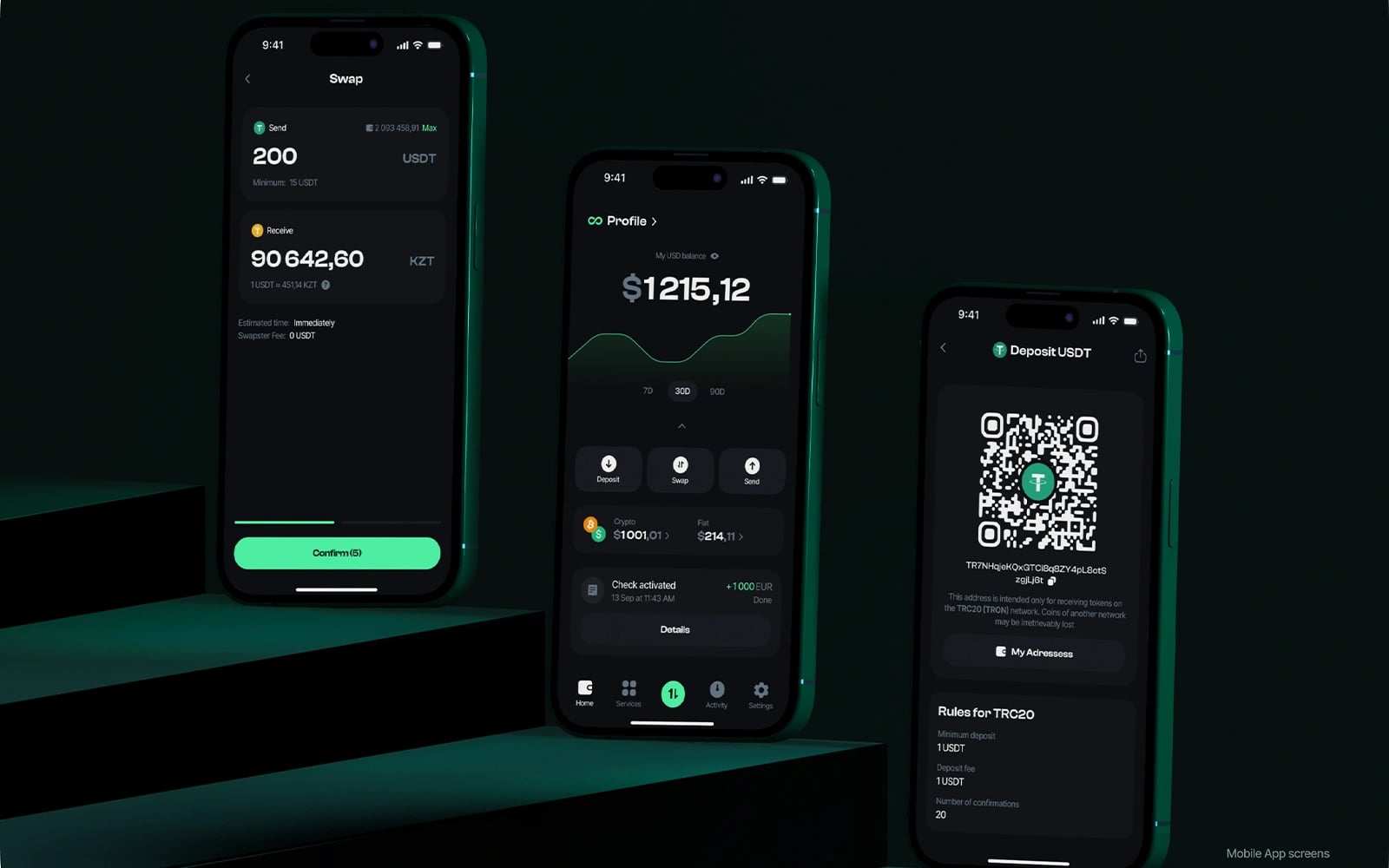 Swapster — Crypto Exchange Platform — UI/UX Design by Zenix UX