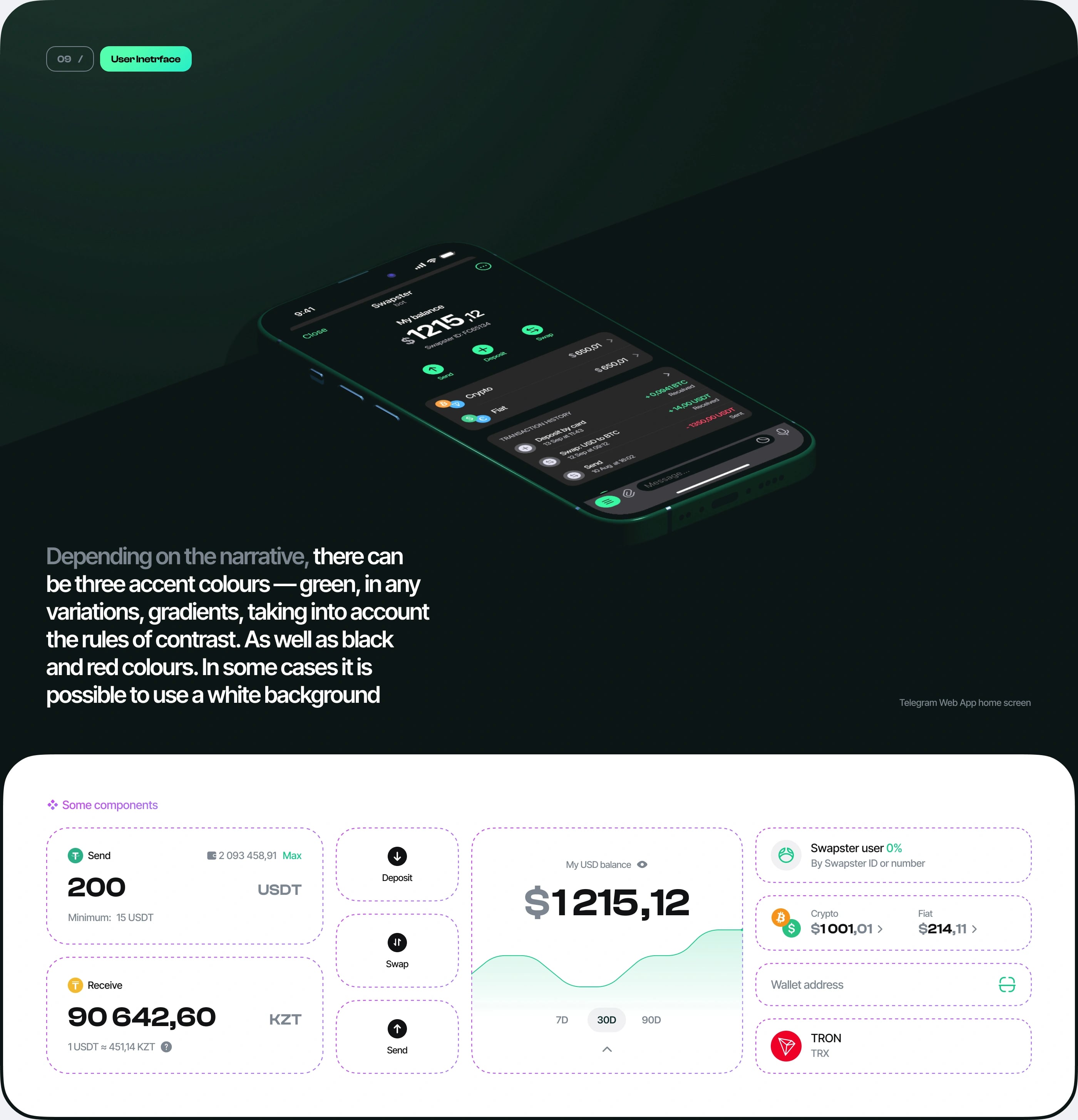 Swapster — Crypto Exchange Platform — UI/UX design screen 8