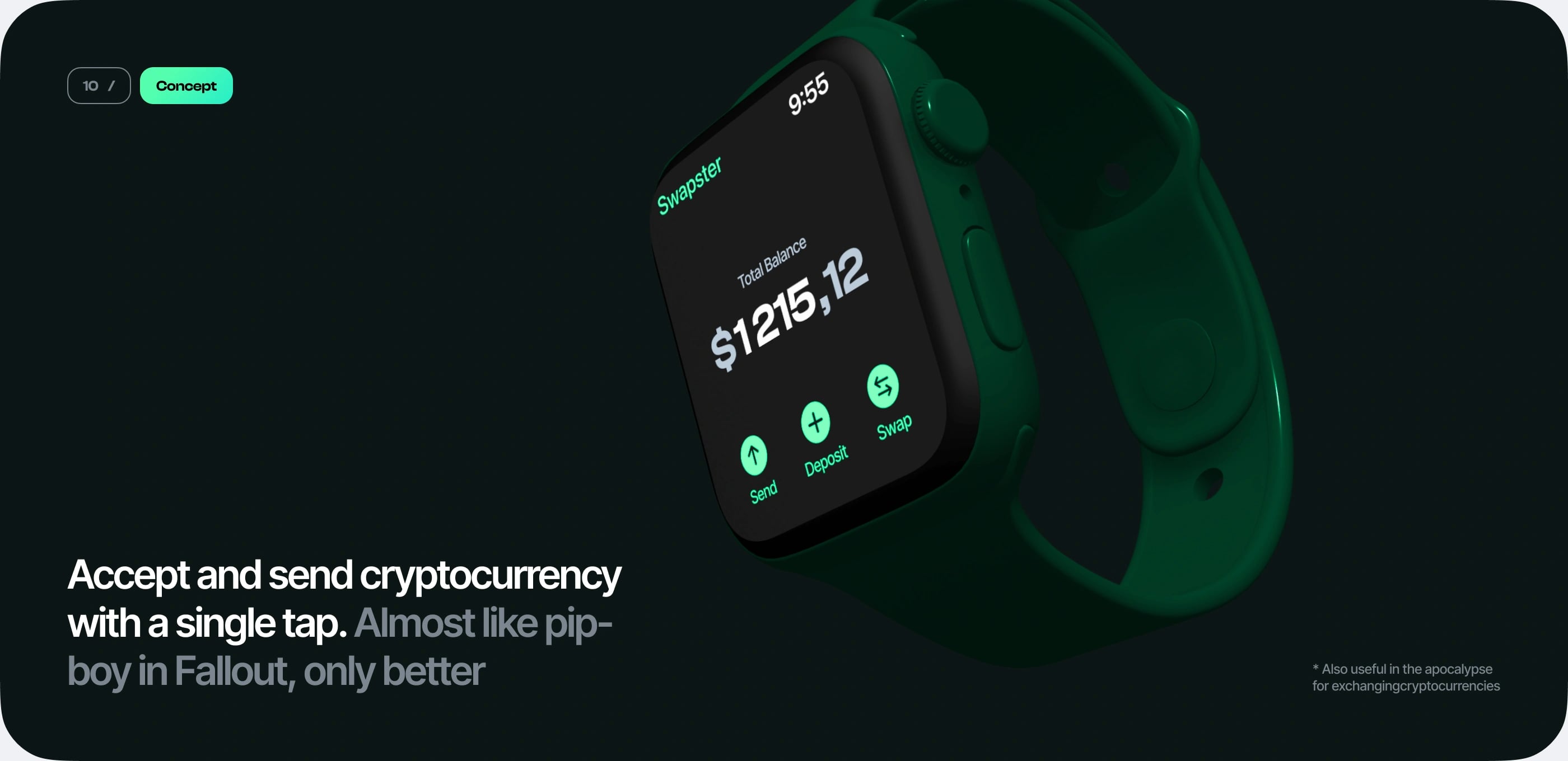 Swapster — Crypto Exchange Platform — UI/UX design screen 11