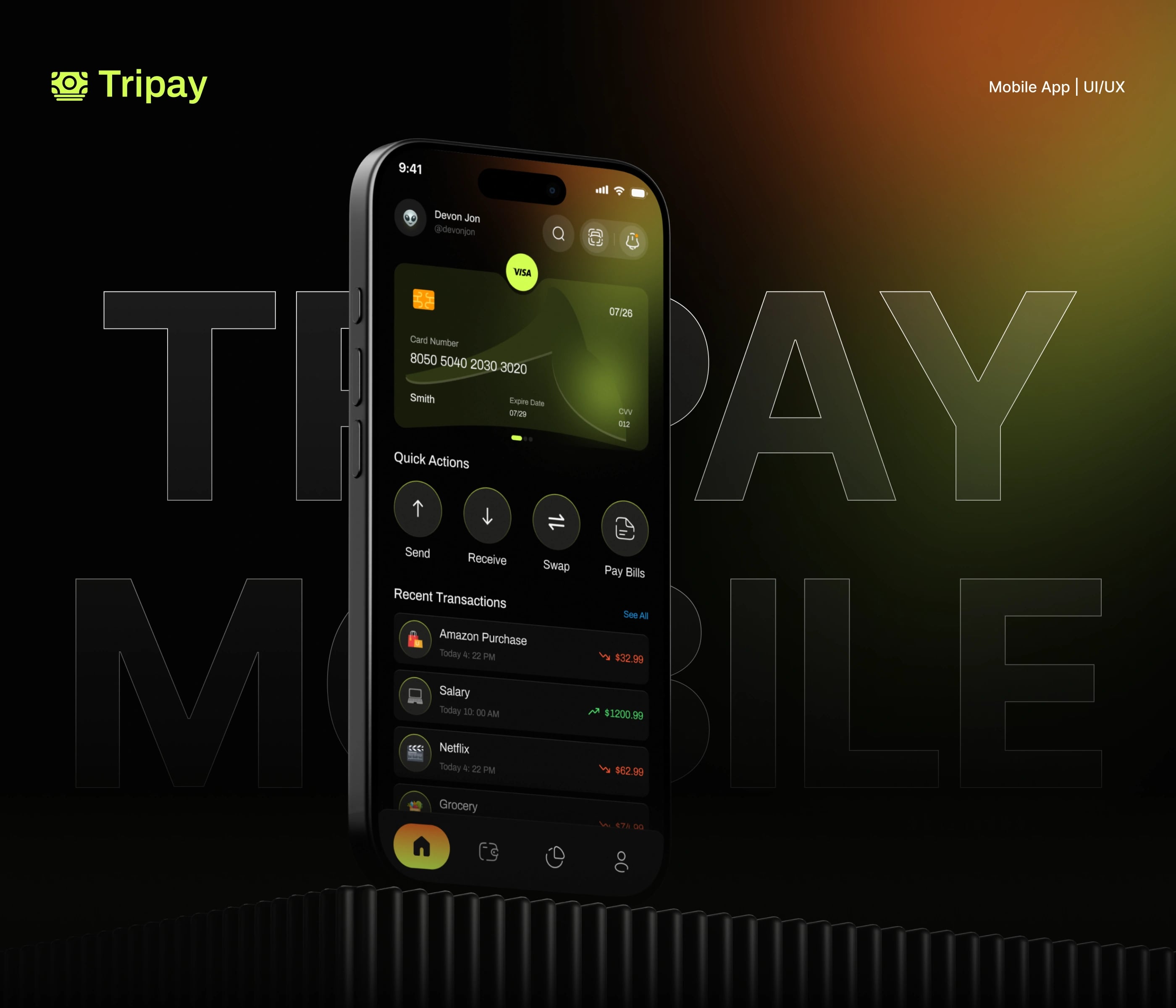 Tripay — Payment Gateway — UI/UX design screen 1